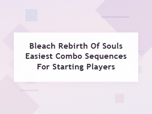 Bleach Rebirth: Simple Starter Combos